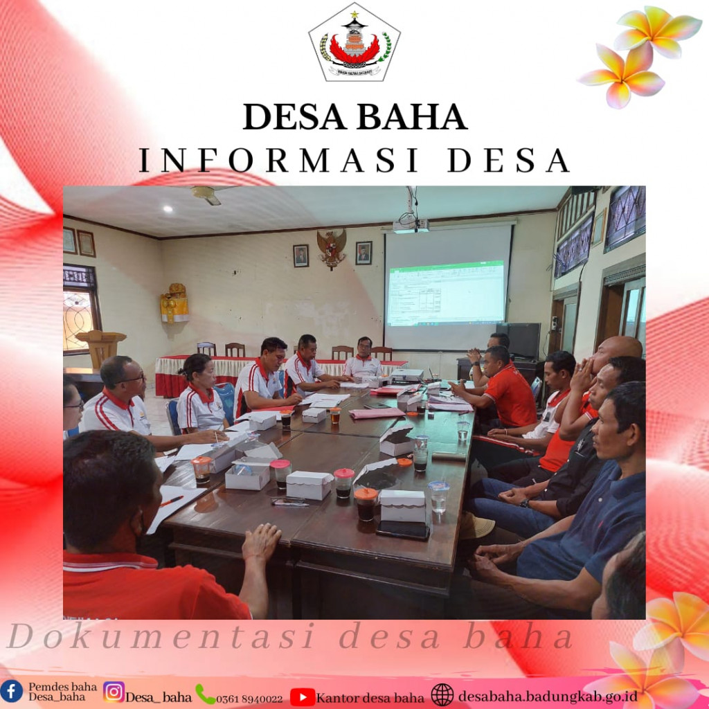 Rapat Koordinasi bersama Tim Verfikasi Desa Baha